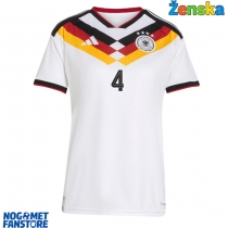Njemačka Jonathan Tah #4 Domaci Dres za Ženska SP 2026 Kratak Rukav